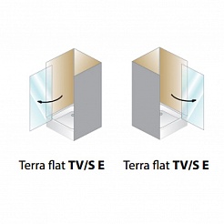 Kolpa San Душевая дверь в нишу Terra flat TV/S E 80 – фотография-2