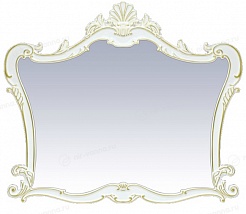 Misty Зеркало Misty Bianco 100 белое/сусальное золото – фотография-1