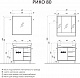 Акватон Тумба под раковину Рико 80 белая, ясень фабрик – фотография-8