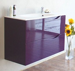 BelBagno Тумба с раковиной подвесная CLIMA 90 Crystal Violet	 – фотография-1