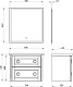 ASB-Woodline Тумба под раковину Рома 80П белая – картинка-14