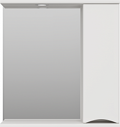 Misty Зеркальный шкаф Атлантик 70 R белый – фотография-1