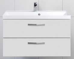 BelBagno Тумба с раковиной AURORA 900 Bianco Opaco, ручки хром – фотография-1