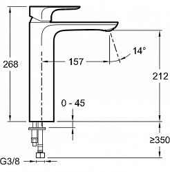 Jacob Delafon Смеситель для раковины Aleo E72299-CP – фотография-6