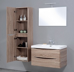 BelBagno Пенал для ванной ANCONA-N 1500 L Rovere Bianco – фотография-2