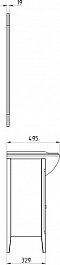 ASB-Woodline Зеркало Миа 85 мягкий серый – фотография-5