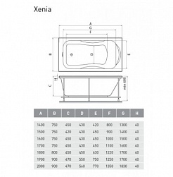 Relisan Акриловая ванна Xenia 190x90 – фотография-6