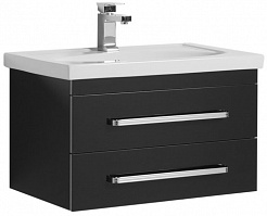 Aquanet Мебель для ванной "Сиена 70" черная подвесная (196508) – фотография-4