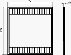 Comforty Мебель для ванной Марсель 75 T-Y9378 подвесная белая матовая – фотография-16