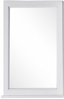ASB-Woodline Зеркало для ванной Гранда 60 белый (патина серебро), массив ясеня