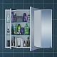 СанТа Мебель для ванной под стиральную машину Марс 90 L с зеркальным шкафом Стандарт 90 белая – фотография-36