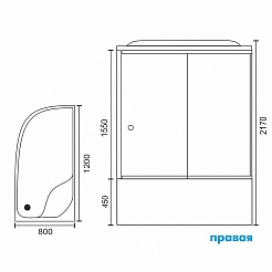 Royal Bath Душевая кабина RB 8120BK1-T-CH-R – фотография-2