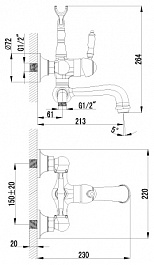 Lemark Смеситель "Villa LM4812B" для ванны – фотография-2