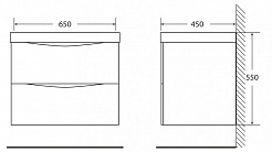 BelBagno Тумба с раковиной MARINO 650 Crema Opaco – фотография-3