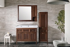 ASB-Woodline Мебель для ванной Гранда 105, антикварный орех – фотография-3