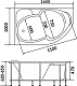 1Marka Акриловая ванна Diana 160x100 L – картинка-6