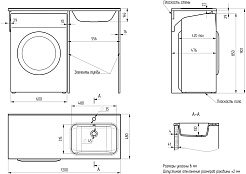 Mixline Мебельная раковина Билл 120 R белая – фотография-4