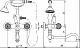 Cezares Смеситель NOSTALGIA-VDF-02 для ванны с душем – фотография-4