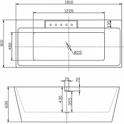 BelBagno Акриловая ванна BB19 – фотография-2