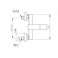 Raiber Смеситель для ванны R0050 – фотография-3