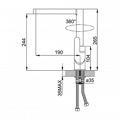 Iddis Смеситель для кухни RENIOR RENSB00I05 – фотография-7