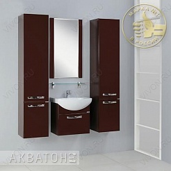 Акватон Мебель для ванной "Ария 65" коричневая – фотография-3