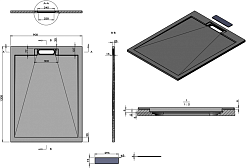 Esbano Душевой поддон Luxe 120x90 ESP-LX129W белый матовый – фотография-7