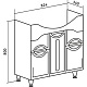Runo Мебель для ванной Толедо 85 – картинка-8