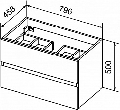 Cezares Мебель для ванной MOLVENO 46-80 Noce Nature, BTN – фотография-4