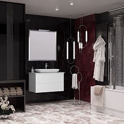 Opadiris Мебель для ванной Рубинно 90 Nova подвесная белая – фотография-2