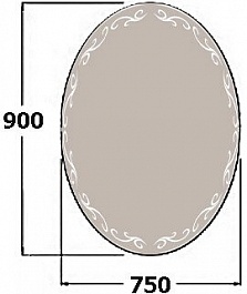 De Aqua Зеркало Декор 7590 DKR 402 075 – фотография-2