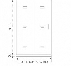 Good Door Душевое ограждение ANTARES WTW-140-C-CH – фотография-2