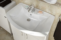 СанТа Мебель для ванной Грация Волна 60 L свет, с ящиками – фотография-7