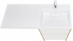 Акватон Мебель для ванной Лондри 60 R дуб сантана/белая – фотография-3