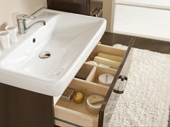 Акватон Мебель для ванной "Америна 70 М" коричневая R – фотография-3