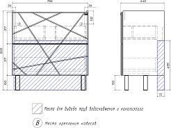 Vigo Мебель для ванной Geometry 800-0-2 Como белая – фотография-16