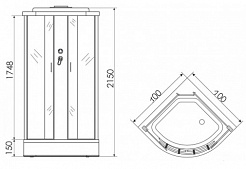 Erlit Душевая кабина ER3510P-C3 – фотография-6