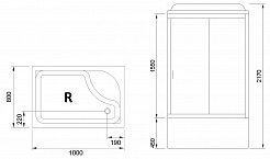 Royal Bath Душевая кабина RB 8100BP1-M правая – фотография-7