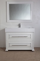 Водолей Мебель для ванной "Риккардо 110" с ящиками, серебро