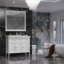 Opadiris Мебель для ванной Кантара 105 белая матовая – фотография-2