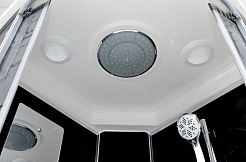 Deto Душевая кабина BМ4590 LED BLACK с гидромассажем – фотография-2