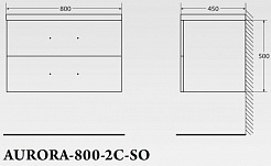 BelBagno Мебель для ванной AURORA 800 Pietra Bianca, BTN – фотография-6