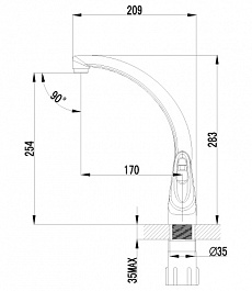 Lemark Смеситель "Luna LM4155C" для кухни – фотография-2