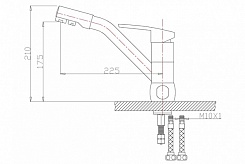 Zorg Смеситель для кухни "Clean Water ZR 400 KF-12" кварц – фотография-2