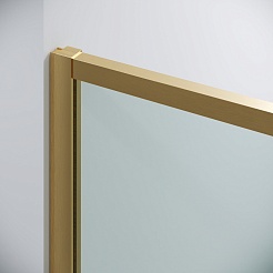 Grossman  Душевой уголок Galaxy 110x70x195 профиль золото сатин стекло прозрачное – фотография-2