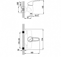 Iddis Смеситель Lausanne DK33094C для душа – фотография-2