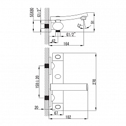 Iddis Смеситель для ванны VICO 27164X4 – фотография-2