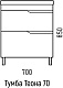 Corozo Тумба с раковиной Теона 70 Z2 белая – картинка-15