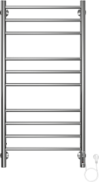 Terminus Полотенцесушитель электрический Аврора П10 500x1050 хром – фотография-1