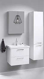 Aqwella Мебель для ванной Манчестер 60 подвесная, зеркало-шкаф – фотография-8